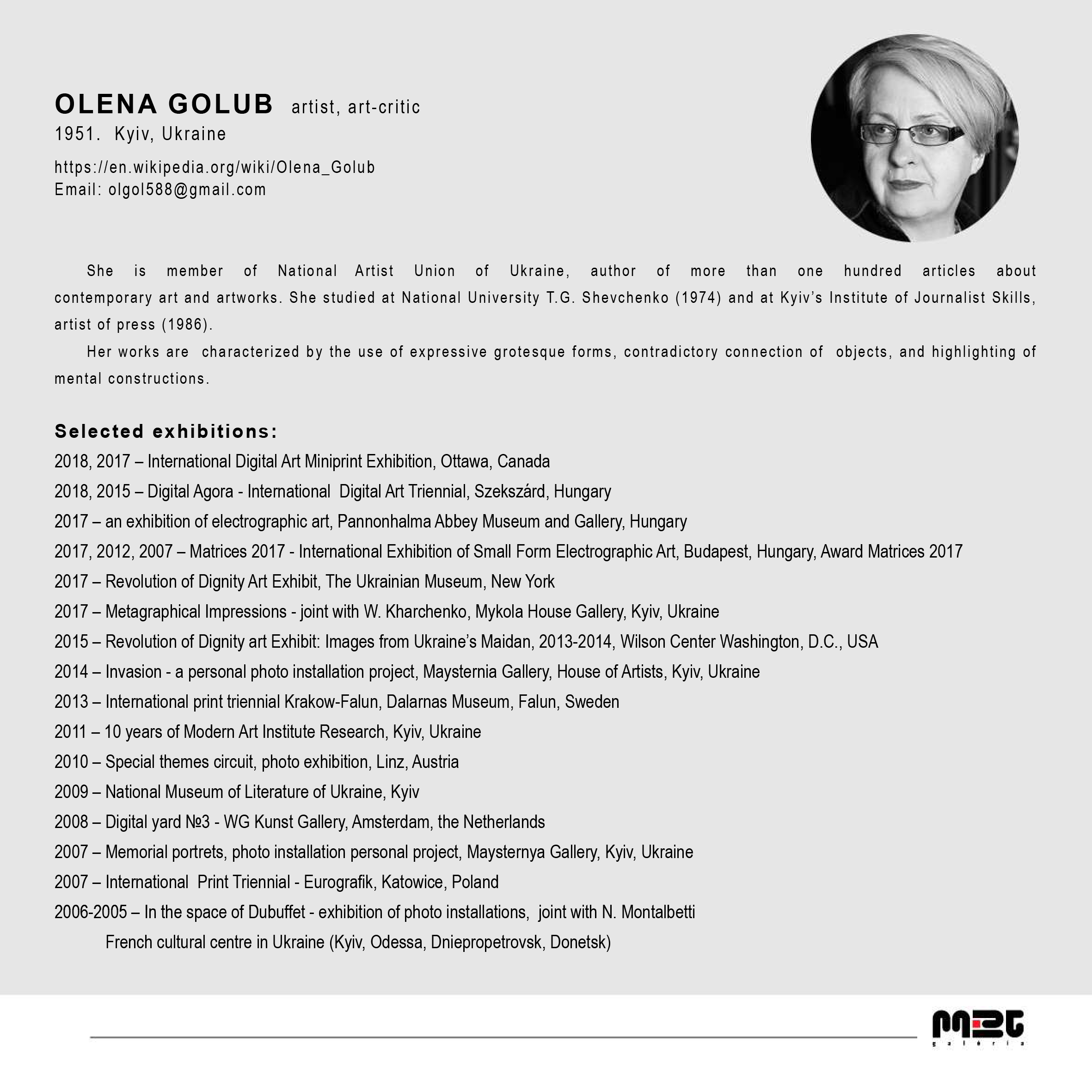 Invitation Olena Golub 3