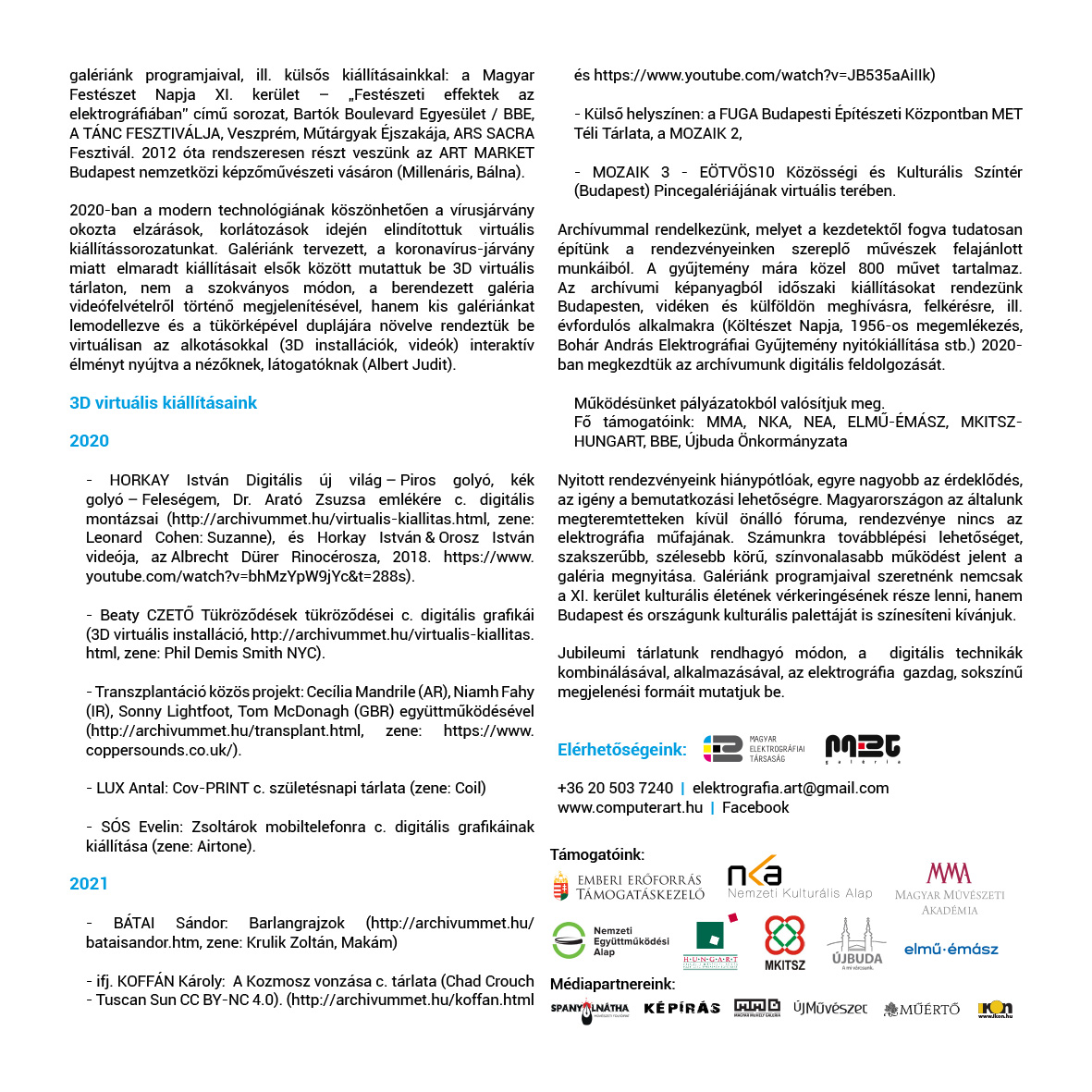 Meghivo MET 20eves jub kiallitasa FUGA 2022 4