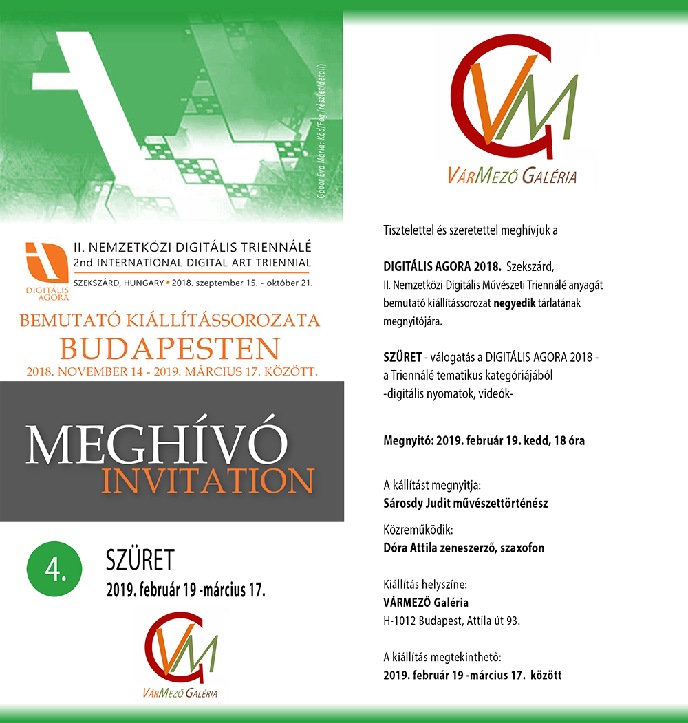 Invitation Meghivo 1 page szuret