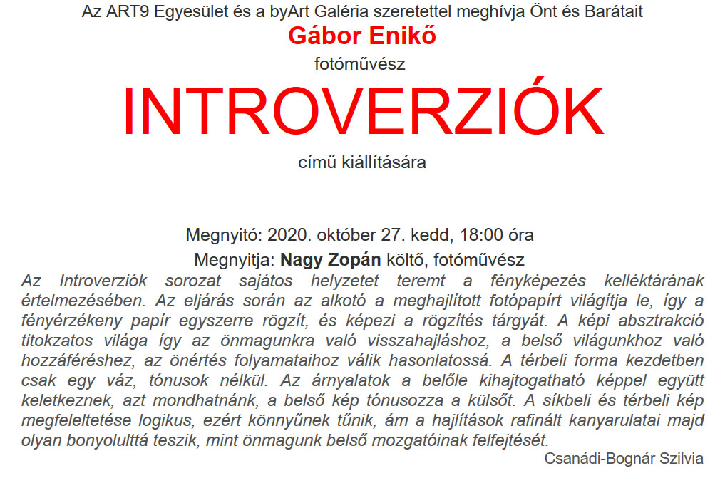 Introverziók meghívó