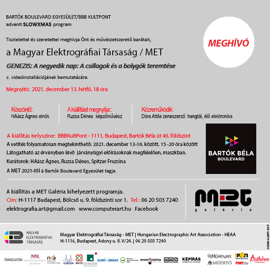 Meghivo Genezis videoinstallacio 2