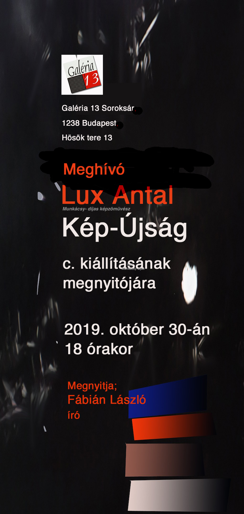 Meghivo Lux Antal 2019 10 30