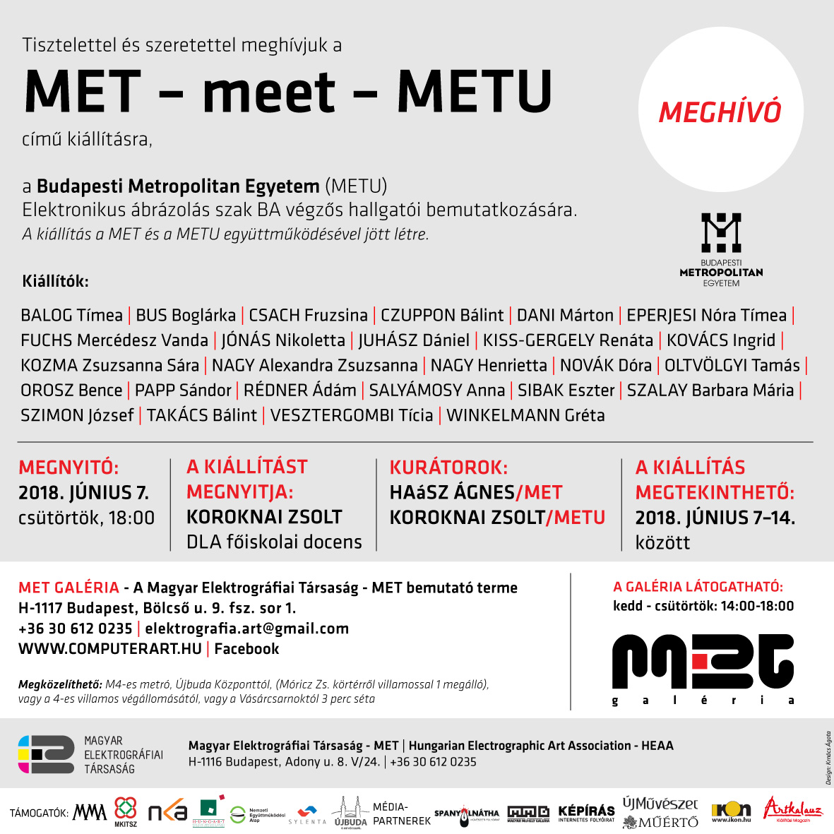 MET Galeria meghivo Metu 2