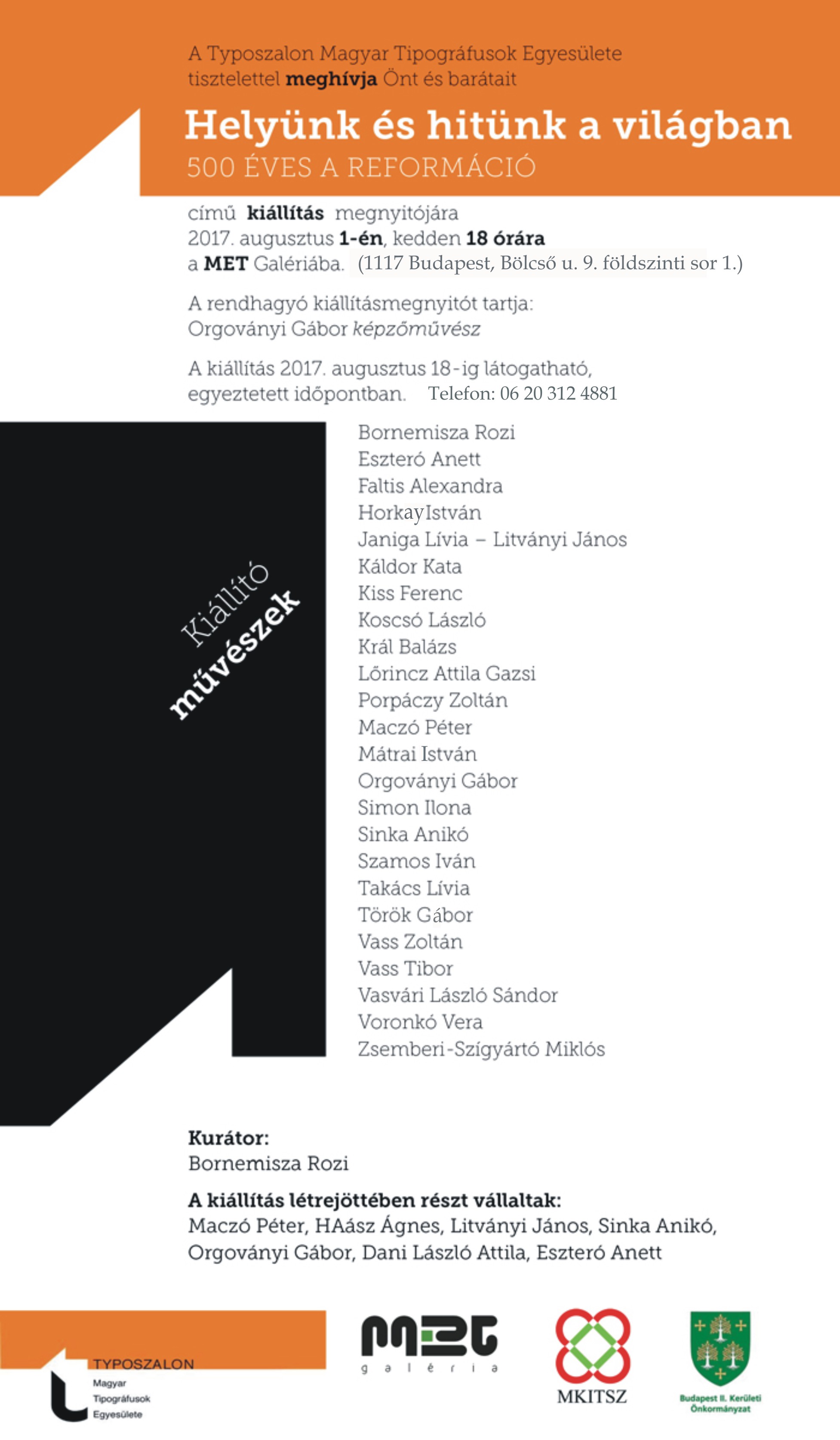 Meghivo REFORMACIO 500 TypoSzalon 2