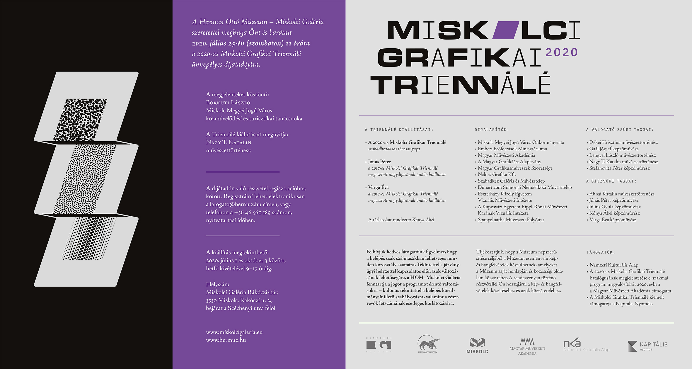 2020 Miskolci Grafikai Triennale meghivo