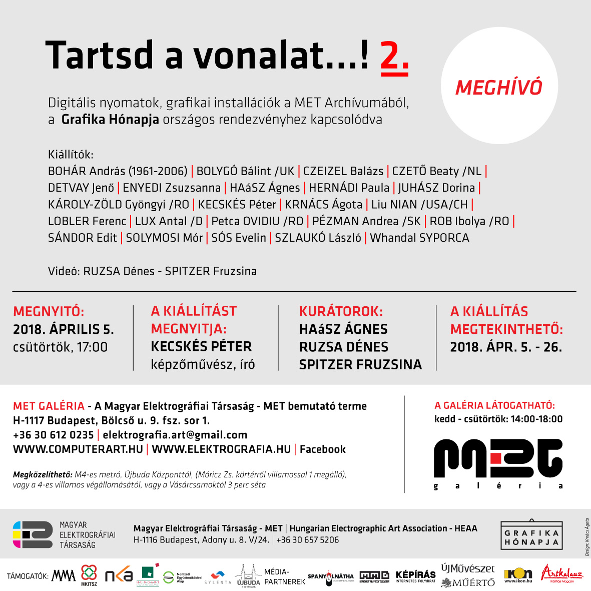 MET Galeria meghivo Grafika honap 2