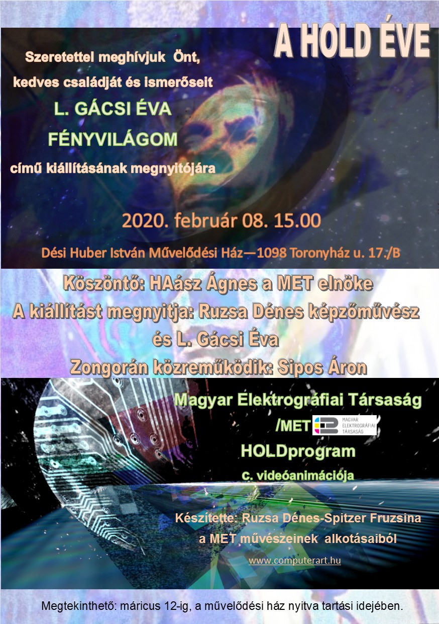 A hold éve és HOLDprogram plakát