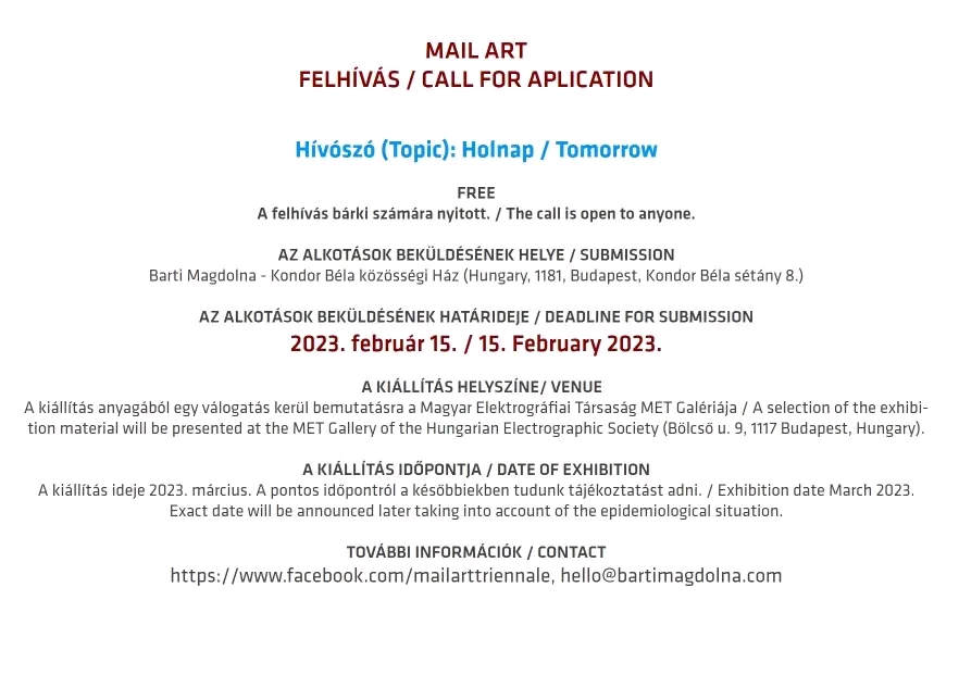 Mail Art pályázat